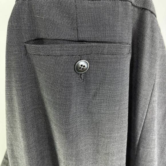 ANNE KLEIN Gray Vintage 2000s Straight Leg High Rise Dress Pant Trousers - Picture 4 of 5